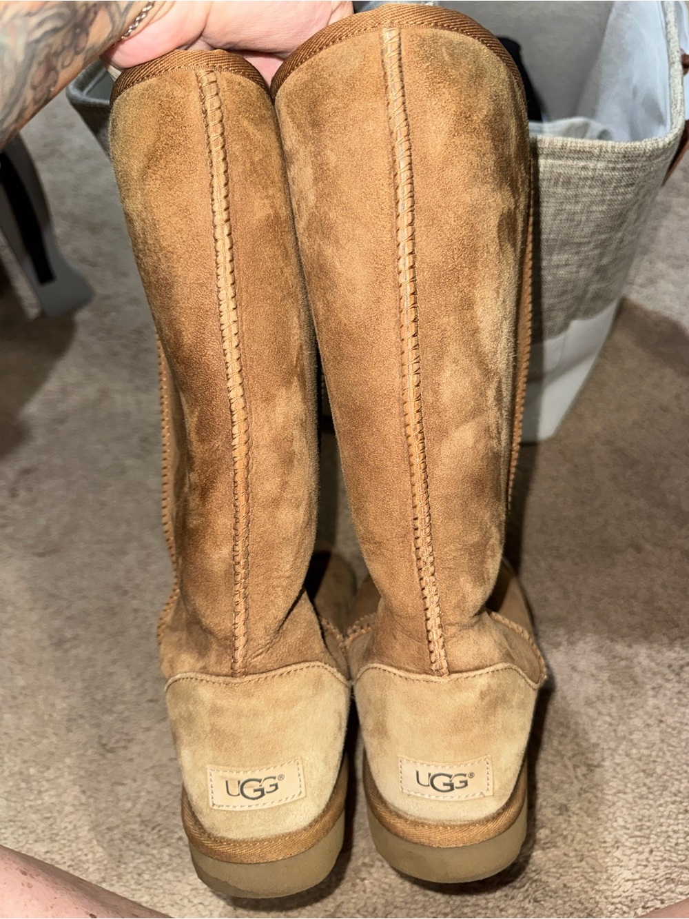 UGG Tall Suede Boots - Chestnut Brown